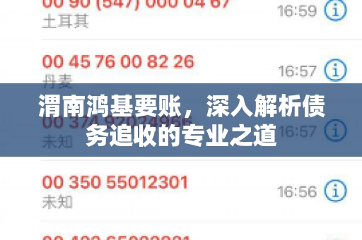 渭南鸿基要账，深入解析债务追收的专业之道