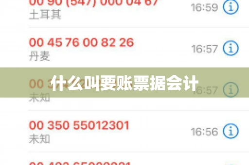 什么叫要账票据会计