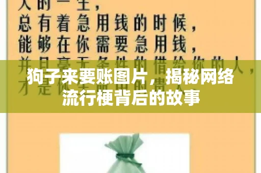 狗子来要账图片，揭秘网络流行梗背后的故事