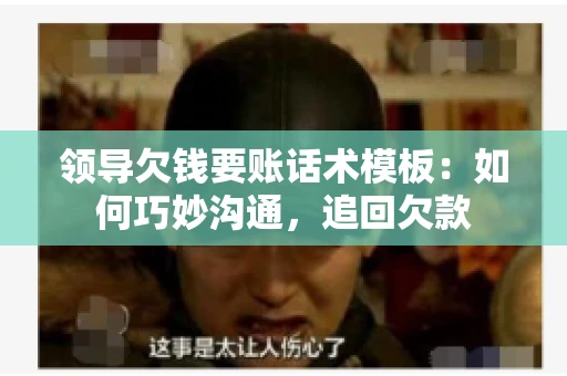 领导欠钱要账话术模板：如何巧妙沟通，追回欠款