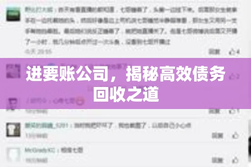 进要账公司,揭秘高效债务回收之道 进要账公司,揭秘高效债务回收之道