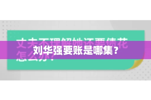 刘华强要账是哪集？